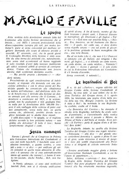 La stampella periodico mensile della sezione milanese dell'Associazione nazionale fra mutilati ed invalidi di guerra