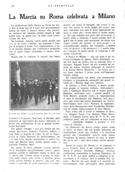 La stampella periodico mensile della sezione milanese dell'Associazione nazionale fra mutilati ed invalidi di guerra