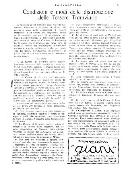 La stampella periodico mensile della sezione milanese dell'Associazione nazionale fra mutilati ed invalidi di guerra