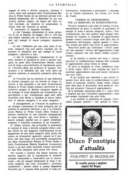 La stampella periodico mensile della sezione milanese dell'Associazione nazionale fra mutilati ed invalidi di guerra