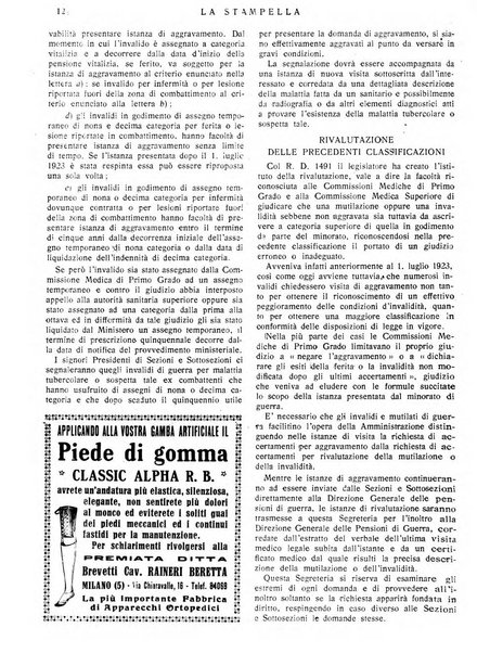 La stampella periodico mensile della sezione milanese dell'Associazione nazionale fra mutilati ed invalidi di guerra