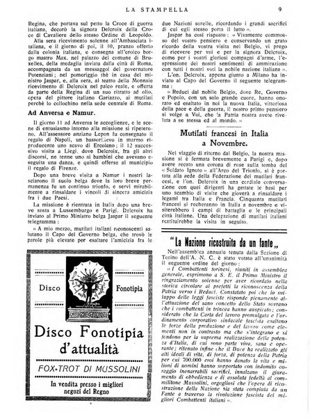 La stampella periodico mensile della sezione milanese dell'Associazione nazionale fra mutilati ed invalidi di guerra