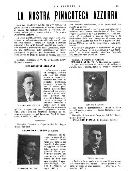 La stampella periodico mensile della sezione milanese dell'Associazione nazionale fra mutilati ed invalidi di guerra