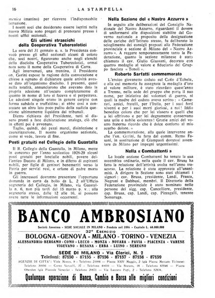 La stampella periodico mensile della sezione milanese dell'Associazione nazionale fra mutilati ed invalidi di guerra