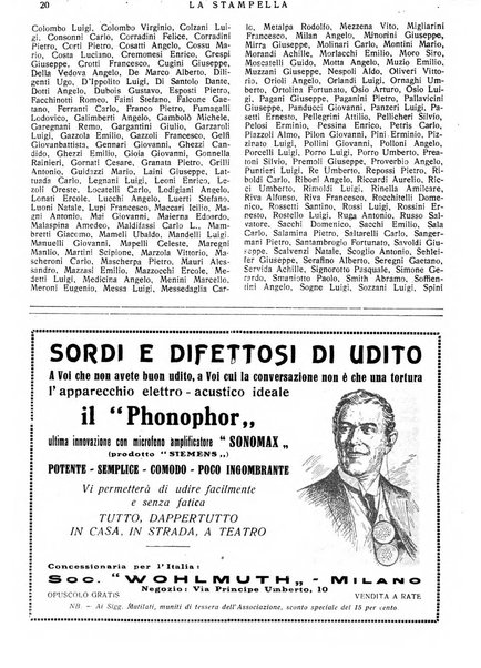 La stampella periodico mensile della sezione milanese dell'Associazione nazionale fra mutilati ed invalidi di guerra