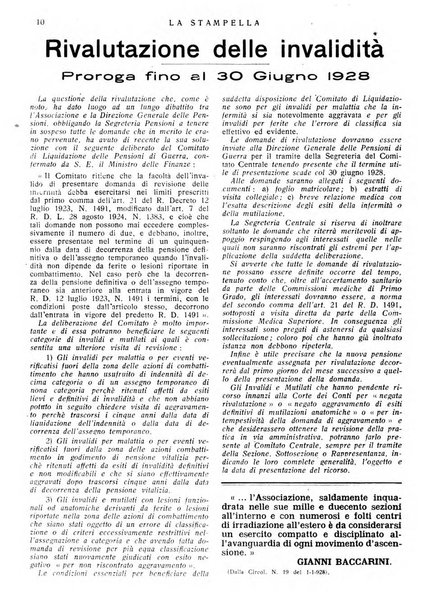 La stampella periodico mensile della sezione milanese dell'Associazione nazionale fra mutilati ed invalidi di guerra