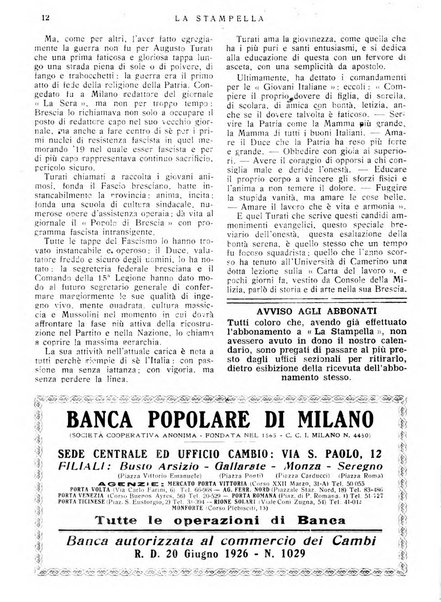 La stampella periodico mensile della sezione milanese dell'Associazione nazionale fra mutilati ed invalidi di guerra