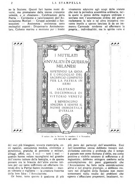 La stampella periodico mensile della sezione milanese dell'Associazione nazionale fra mutilati ed invalidi di guerra