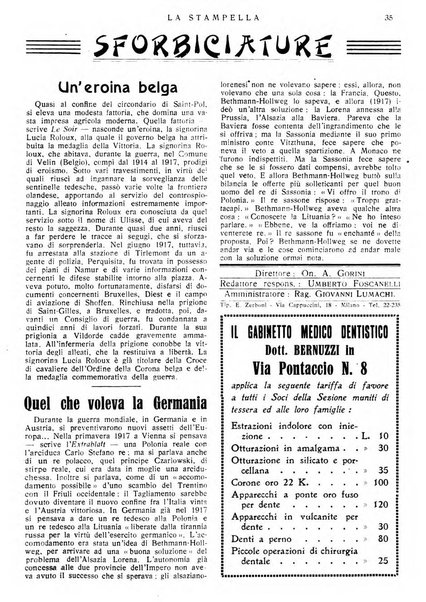 La stampella periodico mensile della sezione milanese dell'Associazione nazionale fra mutilati ed invalidi di guerra