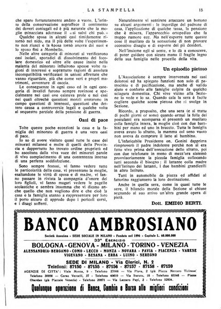 La stampella periodico mensile della sezione milanese dell'Associazione nazionale fra mutilati ed invalidi di guerra