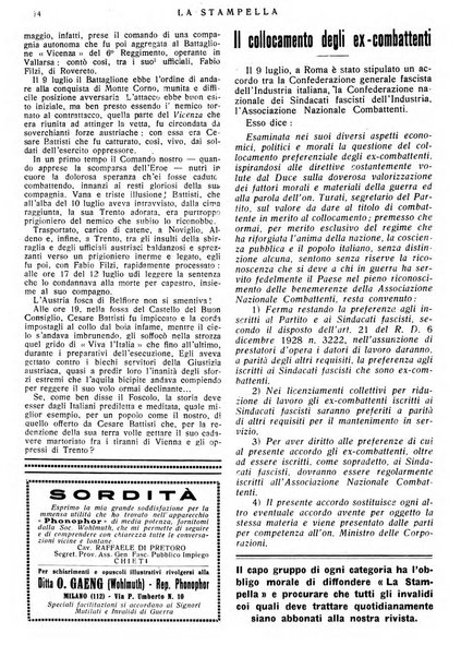 La stampella periodico mensile della sezione milanese dell'Associazione nazionale fra mutilati ed invalidi di guerra