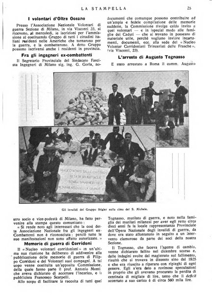 La stampella periodico mensile della sezione milanese dell'Associazione nazionale fra mutilati ed invalidi di guerra