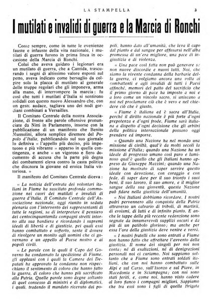 La stampella periodico mensile della sezione milanese dell'Associazione nazionale fra mutilati ed invalidi di guerra