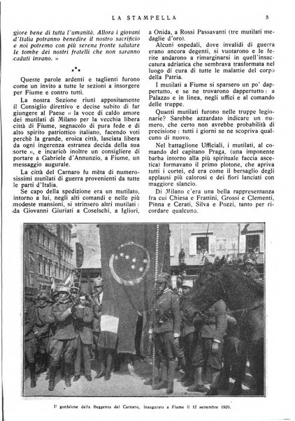 La stampella periodico mensile della sezione milanese dell'Associazione nazionale fra mutilati ed invalidi di guerra