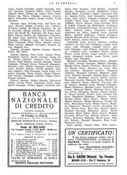 La stampella periodico mensile della sezione milanese dell'Associazione nazionale fra mutilati ed invalidi di guerra