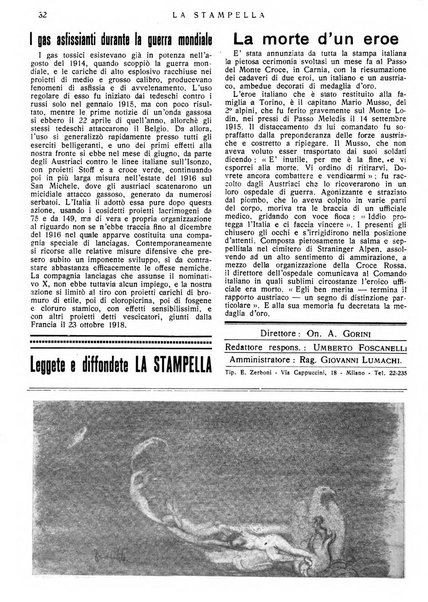 La stampella periodico mensile della sezione milanese dell'Associazione nazionale fra mutilati ed invalidi di guerra