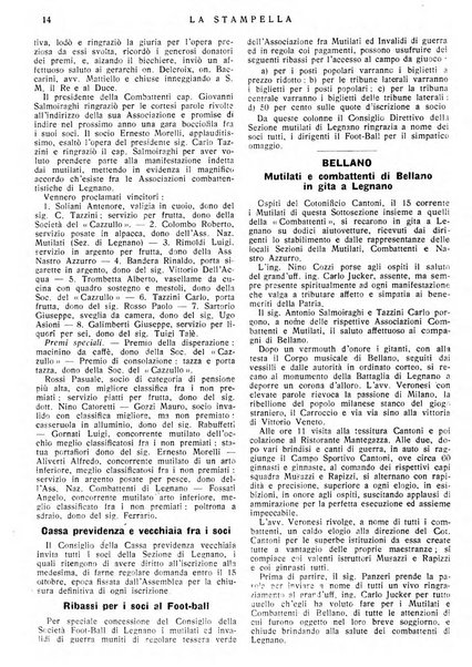 La stampella periodico mensile della sezione milanese dell'Associazione nazionale fra mutilati ed invalidi di guerra