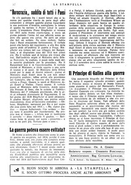 La stampella periodico mensile della sezione milanese dell'Associazione nazionale fra mutilati ed invalidi di guerra