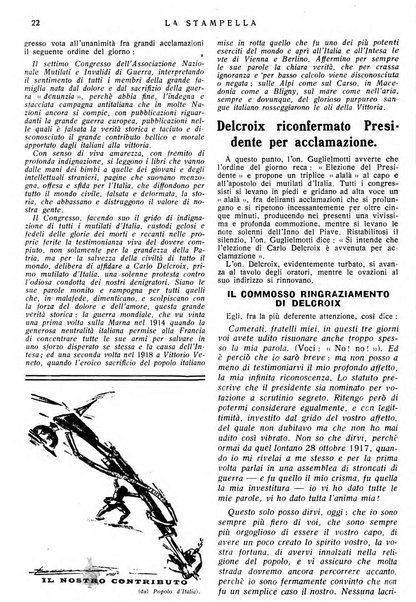 La stampella periodico mensile della sezione milanese dell'Associazione nazionale fra mutilati ed invalidi di guerra