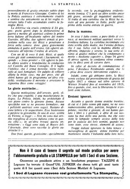 La stampella periodico mensile della sezione milanese dell'Associazione nazionale fra mutilati ed invalidi di guerra