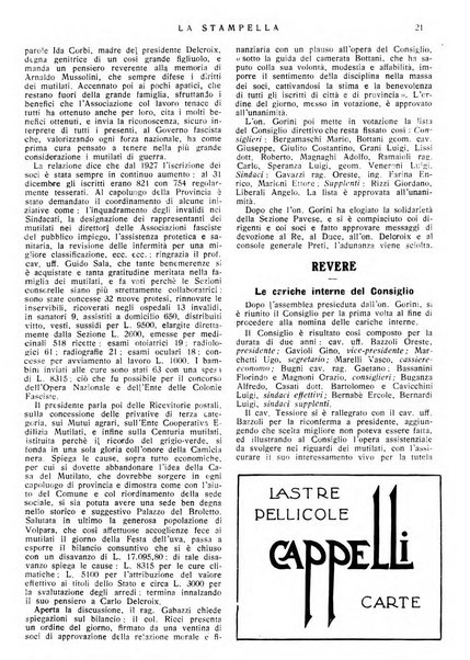 La stampella periodico mensile della sezione milanese dell'Associazione nazionale fra mutilati ed invalidi di guerra