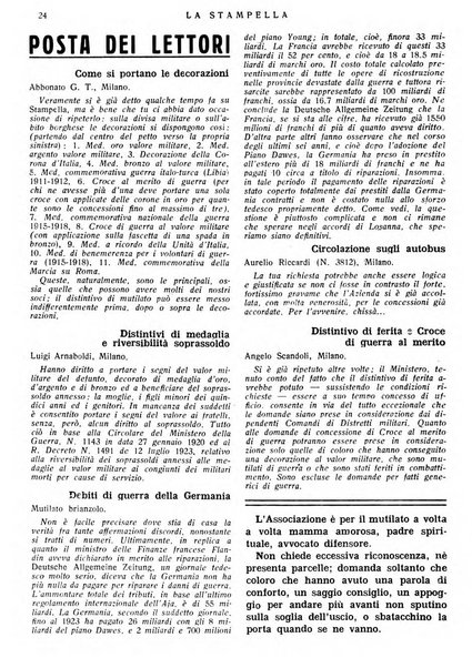 La stampella periodico mensile della sezione milanese dell'Associazione nazionale fra mutilati ed invalidi di guerra