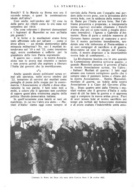 La stampella periodico mensile della sezione milanese dell'Associazione nazionale fra mutilati ed invalidi di guerra