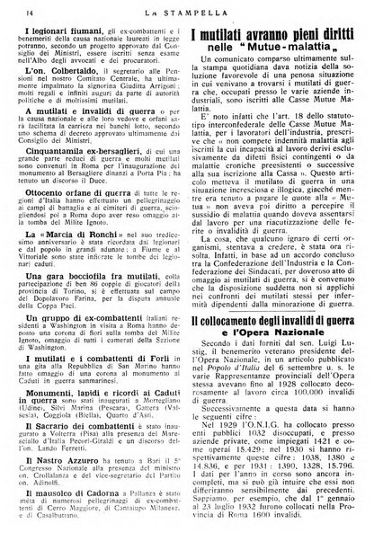 La stampella periodico mensile della sezione milanese dell'Associazione nazionale fra mutilati ed invalidi di guerra