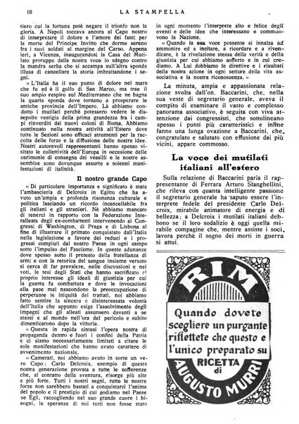 La stampella periodico mensile della sezione milanese dell'Associazione nazionale fra mutilati ed invalidi di guerra