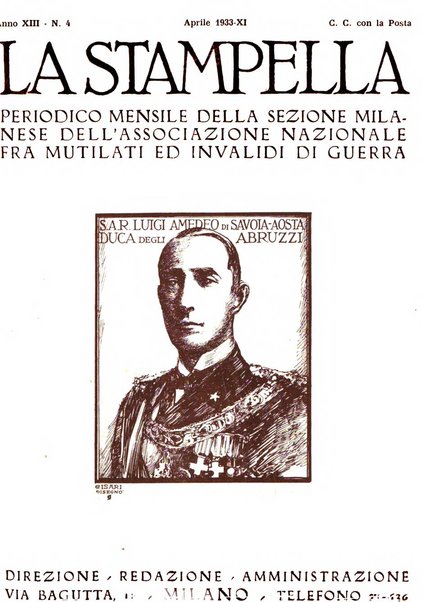 La stampella periodico mensile della sezione milanese dell'Associazione nazionale fra mutilati ed invalidi di guerra