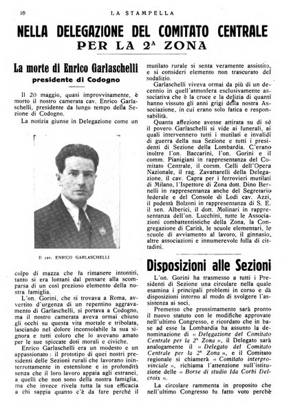 La stampella periodico mensile della sezione milanese dell'Associazione nazionale fra mutilati ed invalidi di guerra