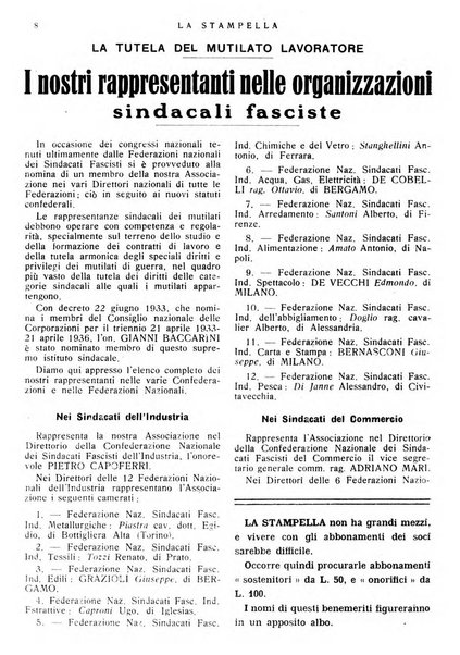 La stampella periodico mensile della sezione milanese dell'Associazione nazionale fra mutilati ed invalidi di guerra