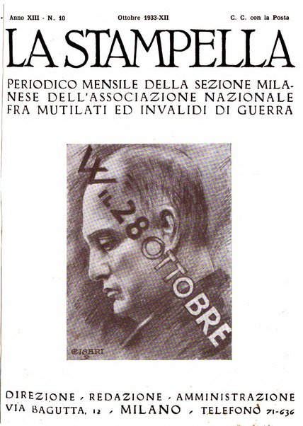 La stampella periodico mensile della sezione milanese dell'Associazione nazionale fra mutilati ed invalidi di guerra