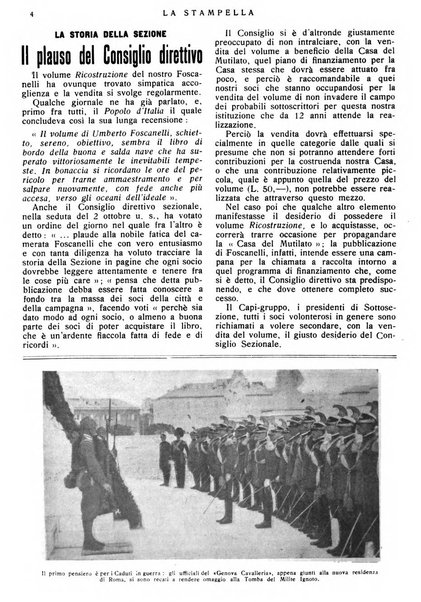 La stampella periodico mensile della sezione milanese dell'Associazione nazionale fra mutilati ed invalidi di guerra