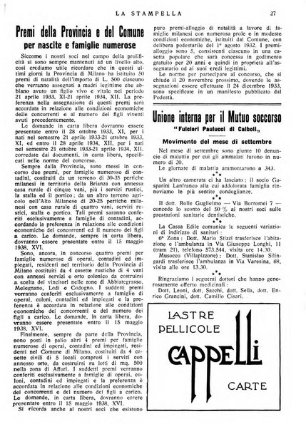 La stampella periodico mensile della sezione milanese dell'Associazione nazionale fra mutilati ed invalidi di guerra