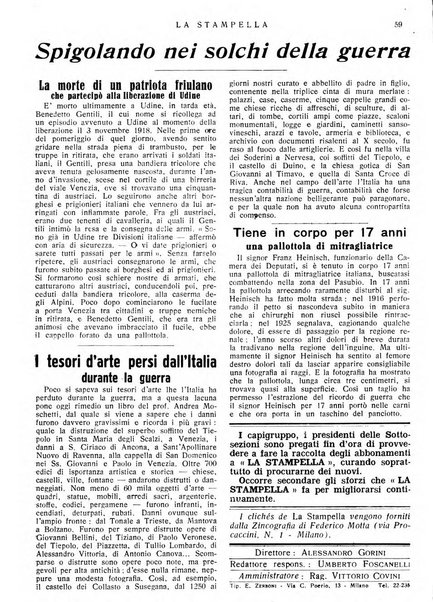 La stampella periodico mensile della sezione milanese dell'Associazione nazionale fra mutilati ed invalidi di guerra