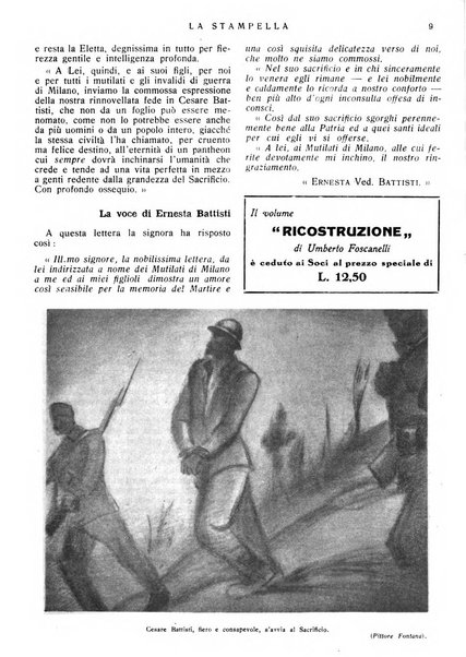 La stampella periodico mensile della sezione milanese dell'Associazione nazionale fra mutilati ed invalidi di guerra