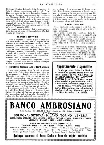 La stampella periodico mensile della sezione milanese dell'Associazione nazionale fra mutilati ed invalidi di guerra