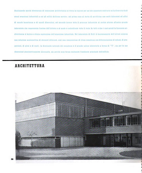 Tecnica ed organizzazione nuove macchine, architettura industriale, assistenza sociale