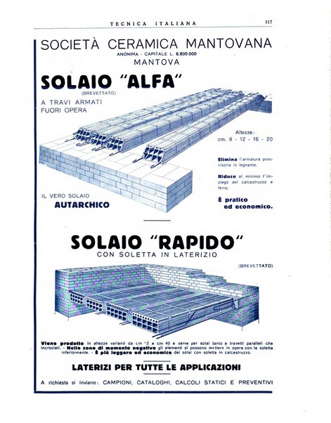 La tecnica italiana rassegna mensile