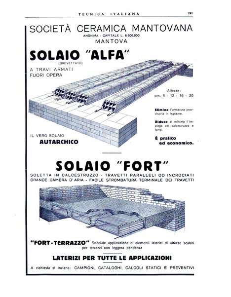 La tecnica italiana rassegna mensile