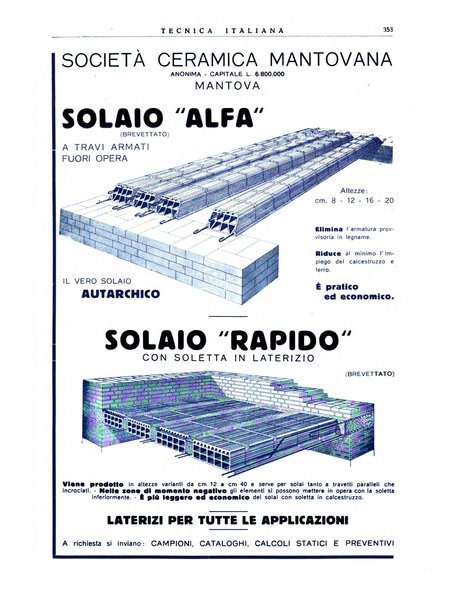 La tecnica italiana rassegna mensile