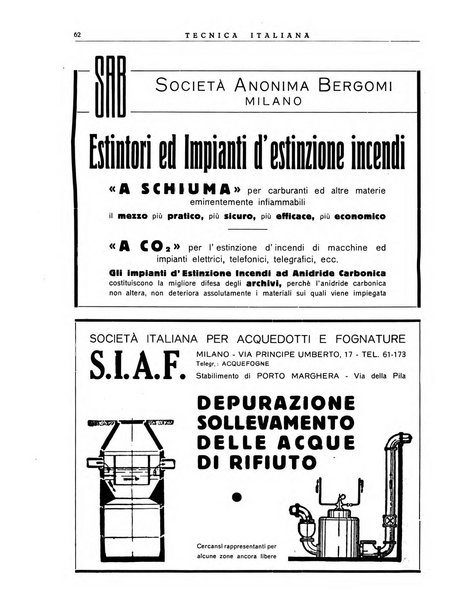 La tecnica italiana rassegna mensile