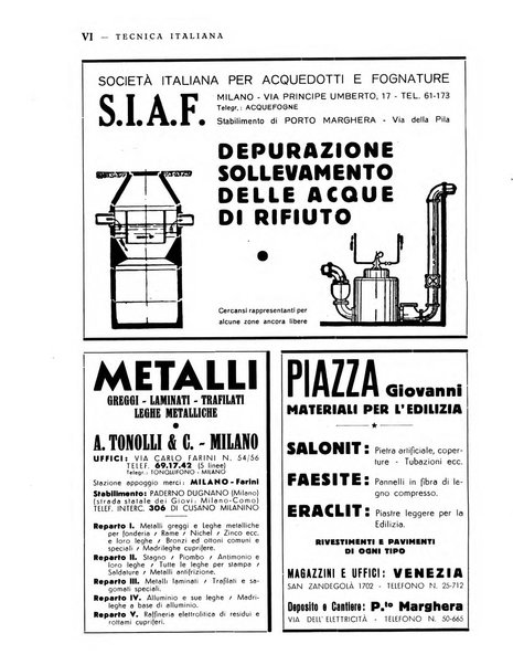 La tecnica italiana rassegna mensile