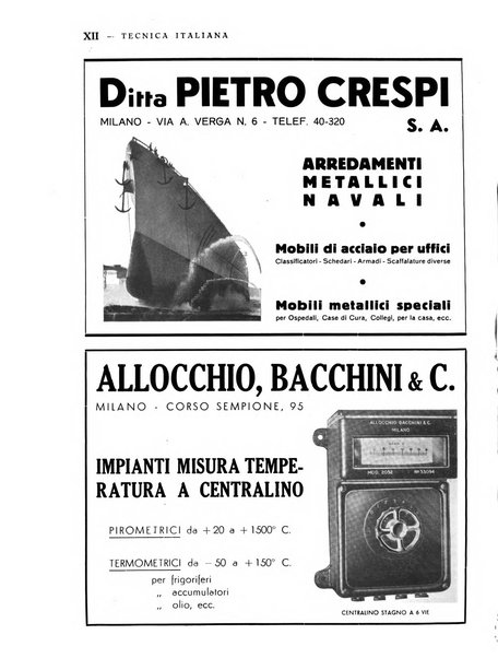 La tecnica italiana rassegna mensile