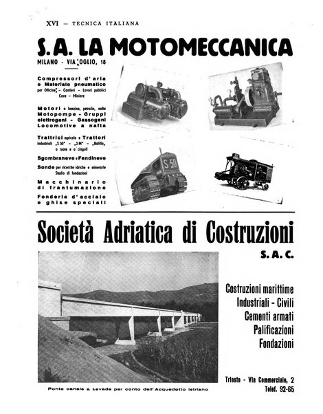 La tecnica italiana rassegna mensile