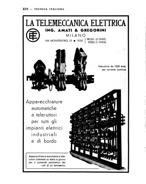 La tecnica italiana rassegna mensile