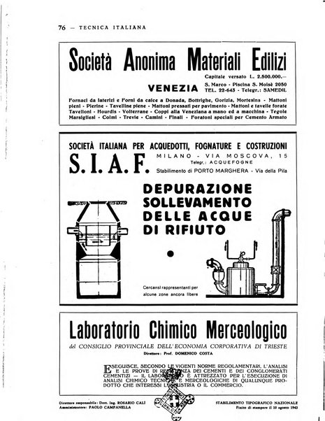 La tecnica italiana rassegna mensile