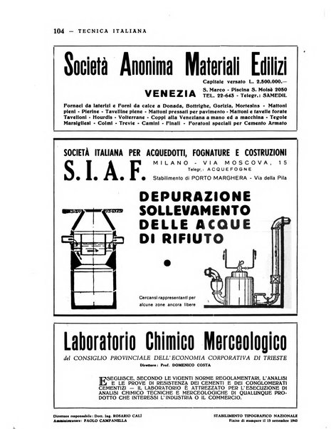 La tecnica italiana rassegna mensile