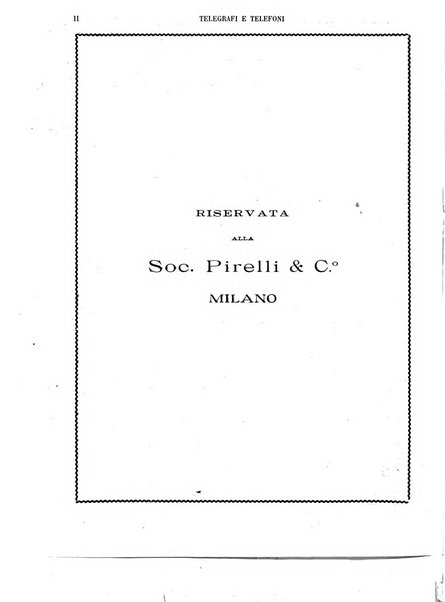 Telegrafi e telefoni rivista tecnica